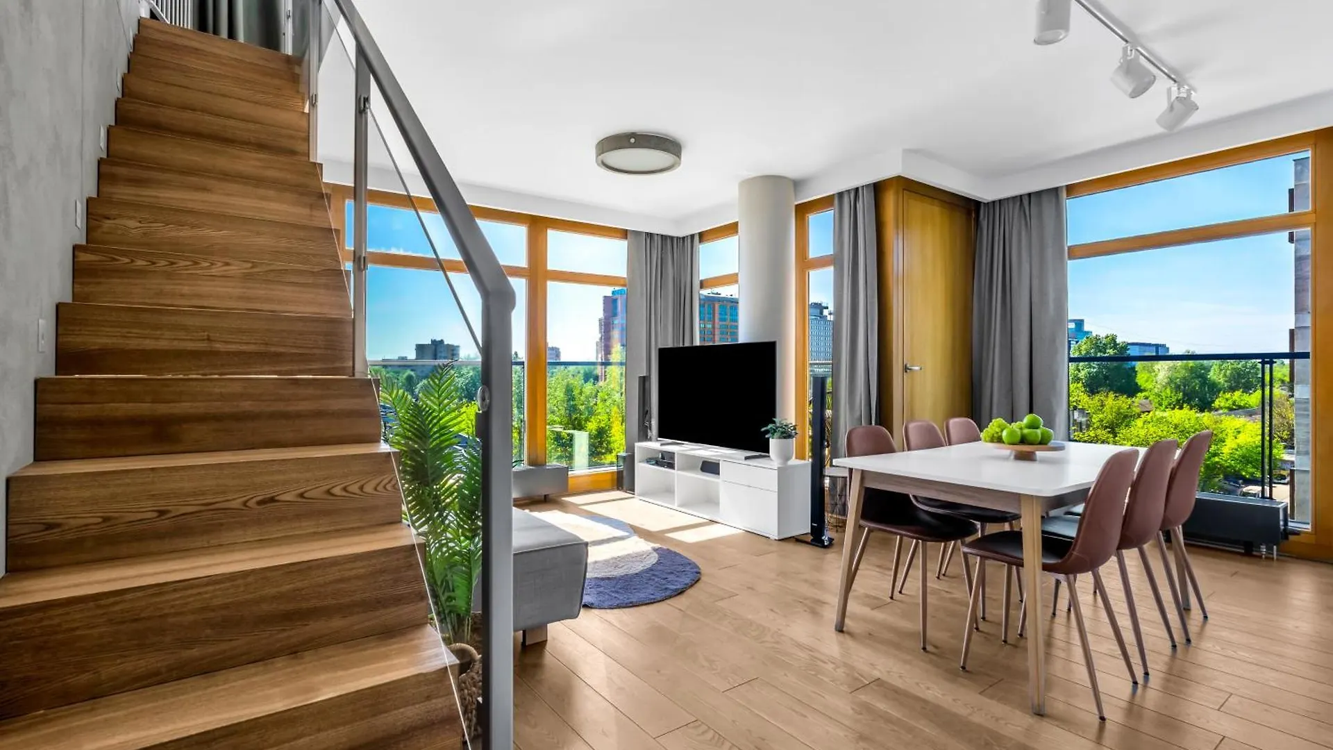 Lägenhet Warsaw Prestige Suites - 86M2, Two-Level Loft, Parking - By Rentujemy Polen