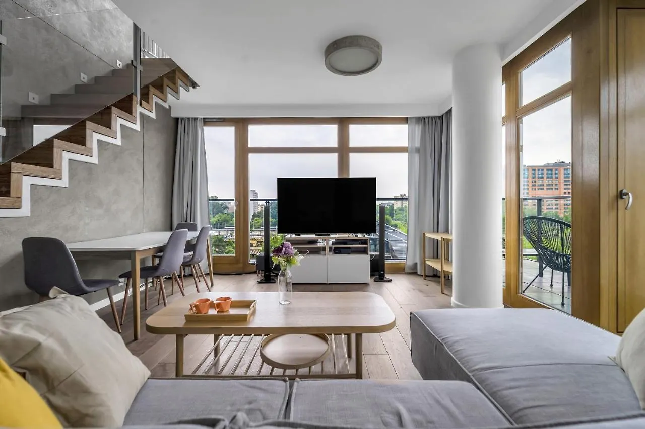 Warsaw Prestige Suites - 86M2, Two-Level Loft, Parking - By Rentujemy