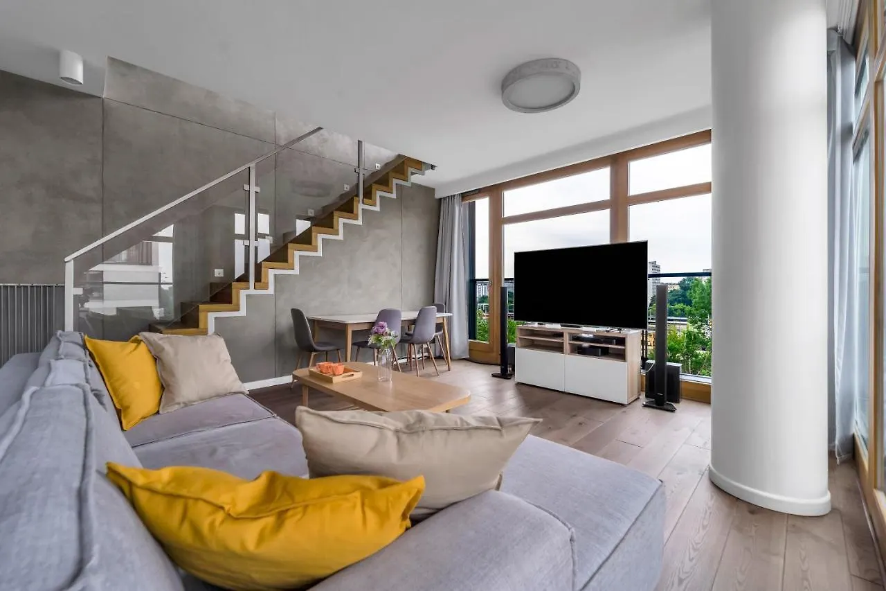 Warsaw Prestige Suites - 86M2, Two-Level Loft, Parking - By Rentujemy דירה