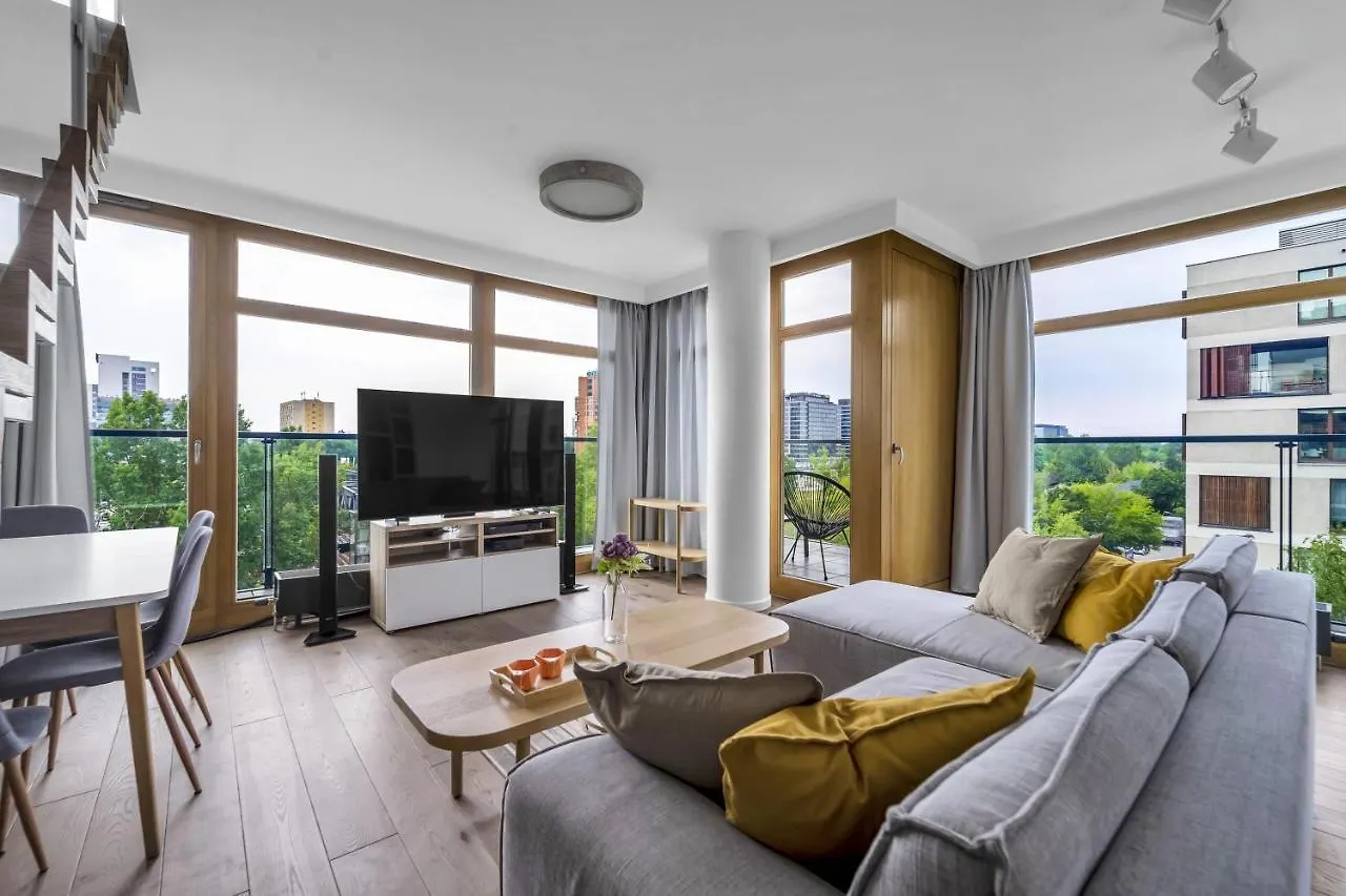 Warsaw Prestige Suites - 86M2, Two-Level Loft, Parking - By Rentujemy 0*,  פולין