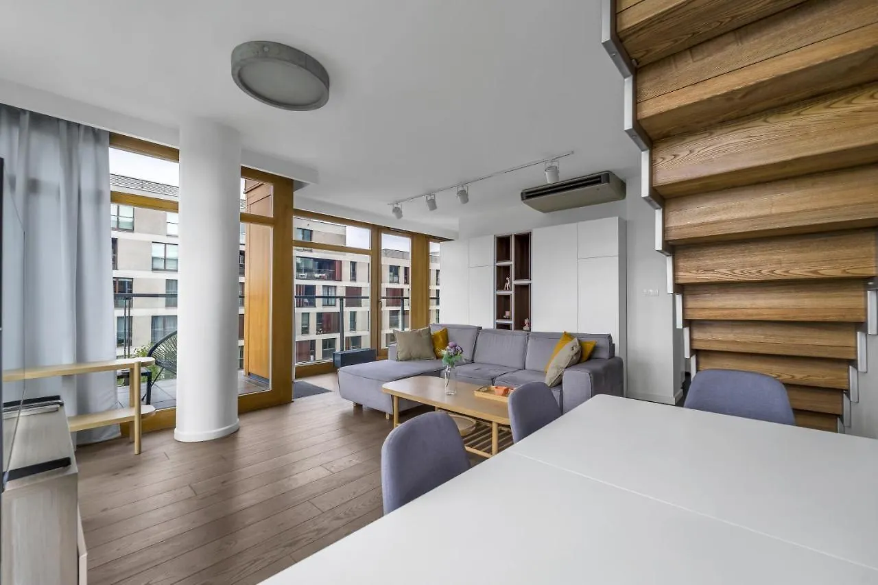 Warsaw Prestige Suites - 86M2, Two-Level Loft, Parking - By Rentujemy דירה